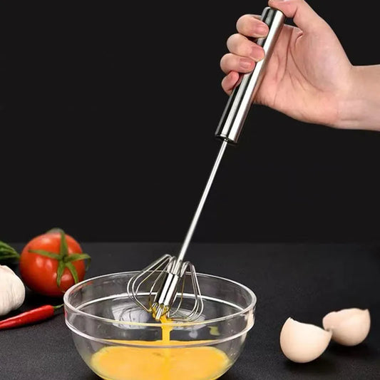 Dryppo™ Semi-Automatic Stainless Steel Whisk